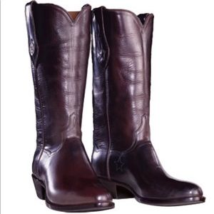 JB Hill Texas Brown Leather Men’s Cowboy Boots 12D